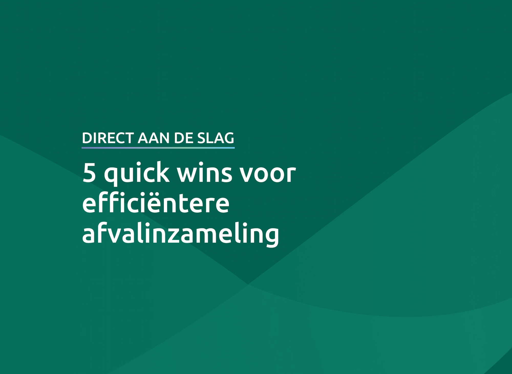 Vijf quick wins voor efficiëntere afvalinzameling door TWS Benelux