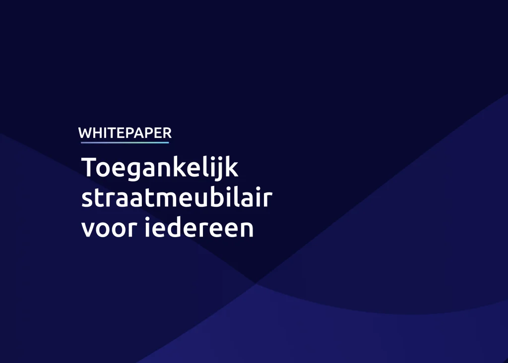 Toegankelijk straatmeubilair bij TWS Benelux