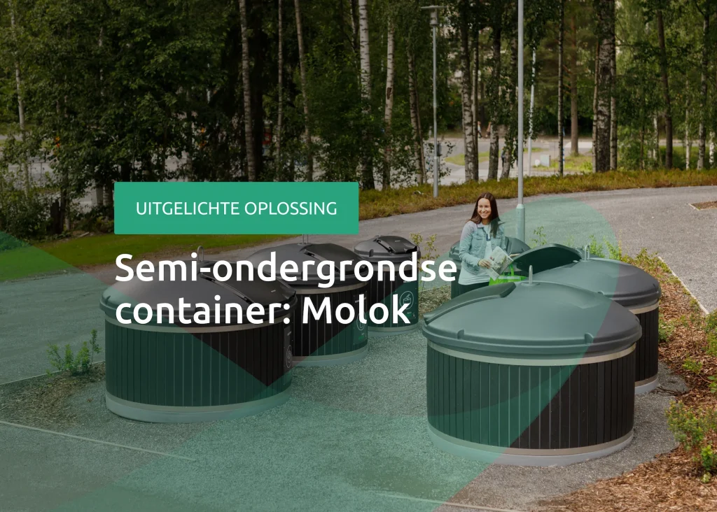 Semi ondergrondse container Molok van TWS Benelux
